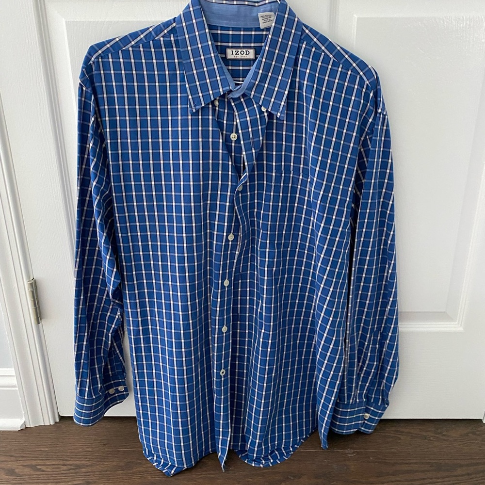 Mens Izod button down dress shirt